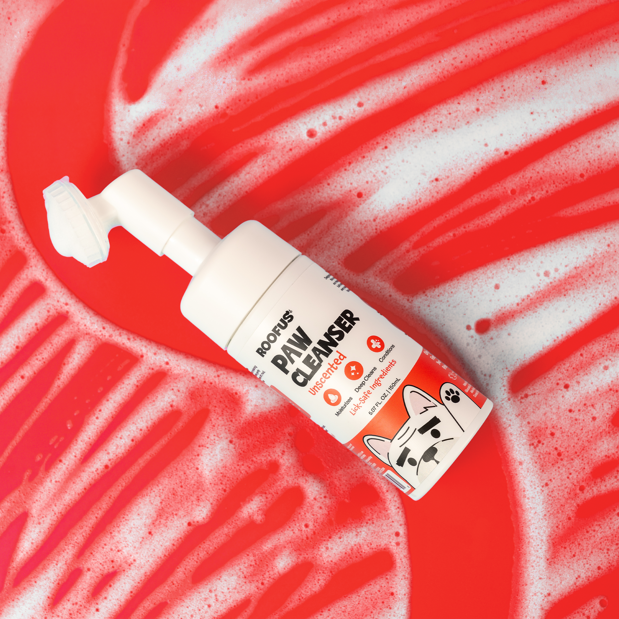 Paw Cleanser with Built-in Brush