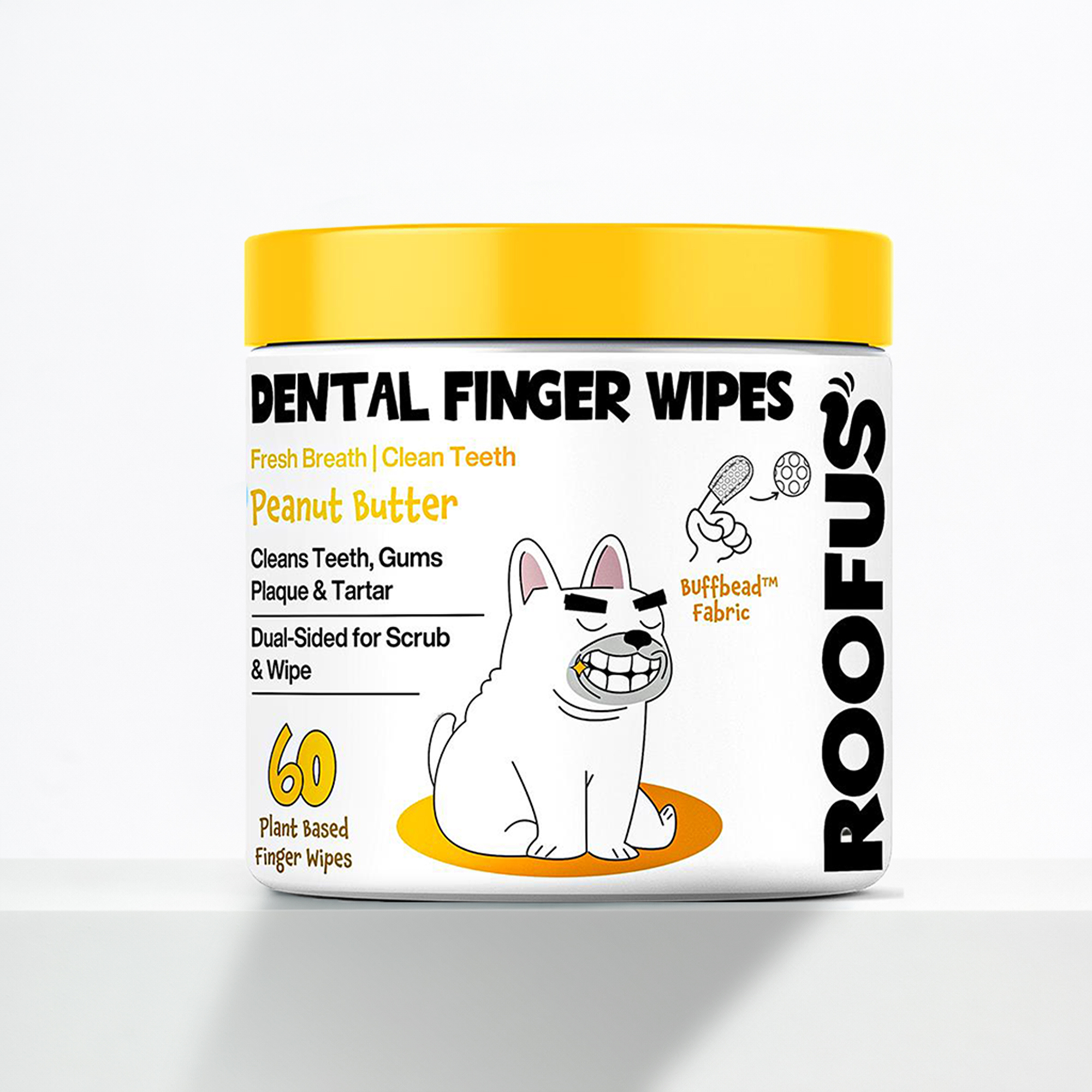 Dental Finger Wipes - Peanut Butter front